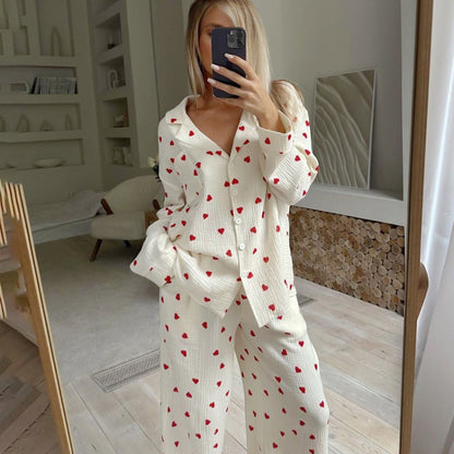 Cozy Love Printed Sleepwear set