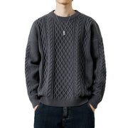 Weave Round Neck Sweater For Men