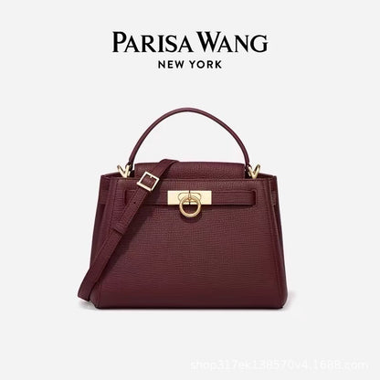 Leather Handbag  Madison Shoulder Tote Bag