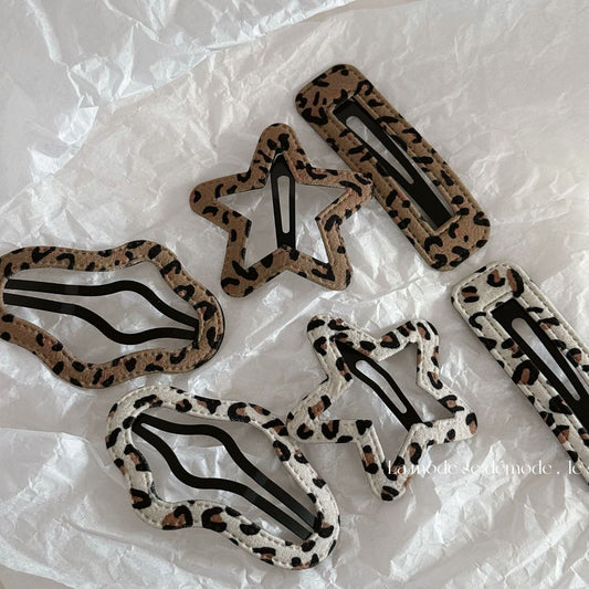 Leopard Print Clouds Hairpin