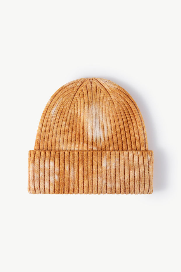 Tie-Dye Ribbed Cuffed Beanie