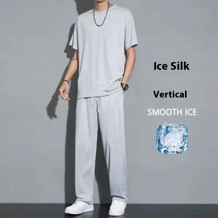 Ice Silk Sport Men's Two-Piece Set