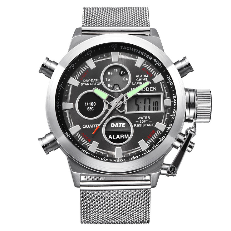 Men's Stainless Steel Sports Watch