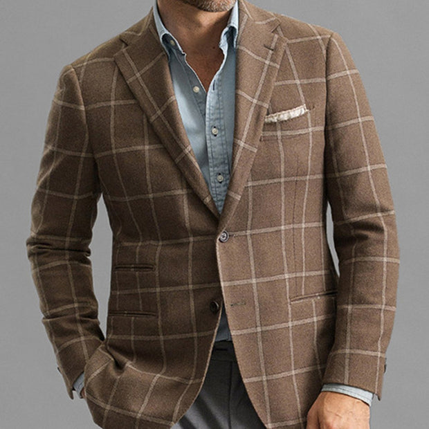 Men's Striped Blazer