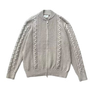 Men Niche Zipper Knitted Cardigan