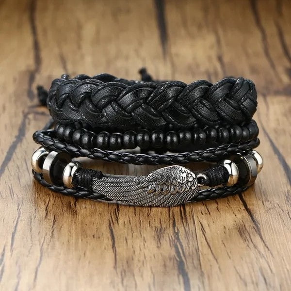 Leather Woven Multi-layer Unisex Bracelet