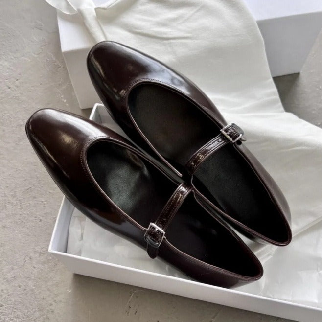 Shallow Mouth Pointed Toe Mary Jane sandals