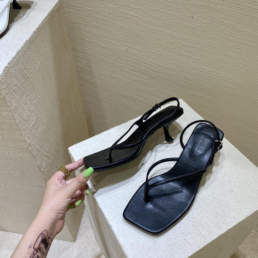 Women Square-Toe High-Heeled