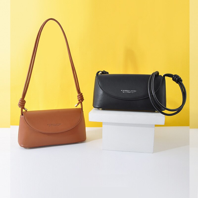 Baguette PU Leather Handbag – Women’s Shoulder & Crossbody Bag