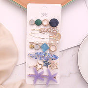 Woman eight-piece Beach Set Hair Clip