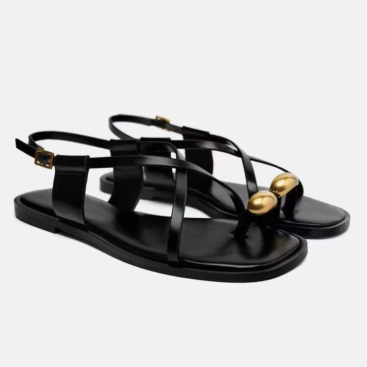 women's cross strap sandals