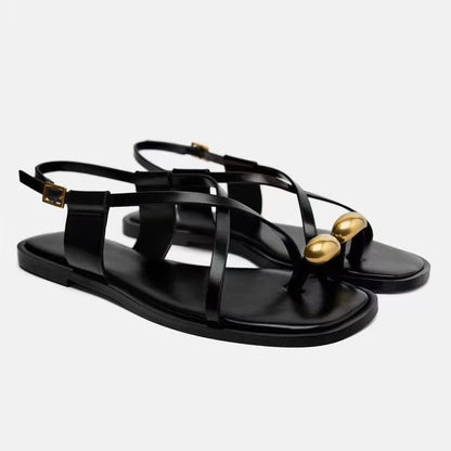 women's cross strap sandals