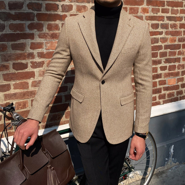 Thick And Textured Blazer For Men