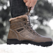 Men's high top waterproof padded snow boots