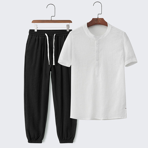 Summer Casual Sports Quick-drying Top Two-piece Set