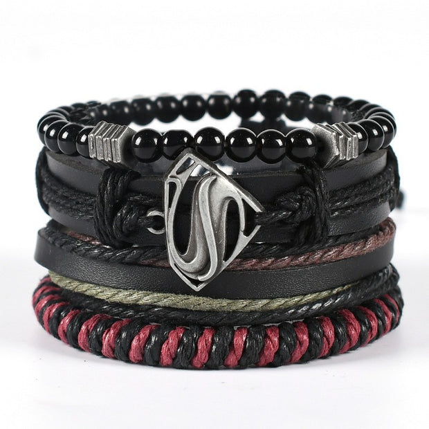 Leather Woven Multi-layer Unisex Bracelet