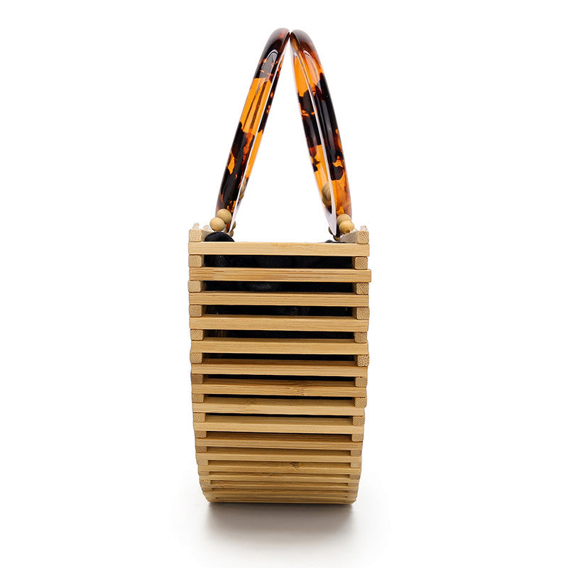 Bamboo Top Handle beach Bag