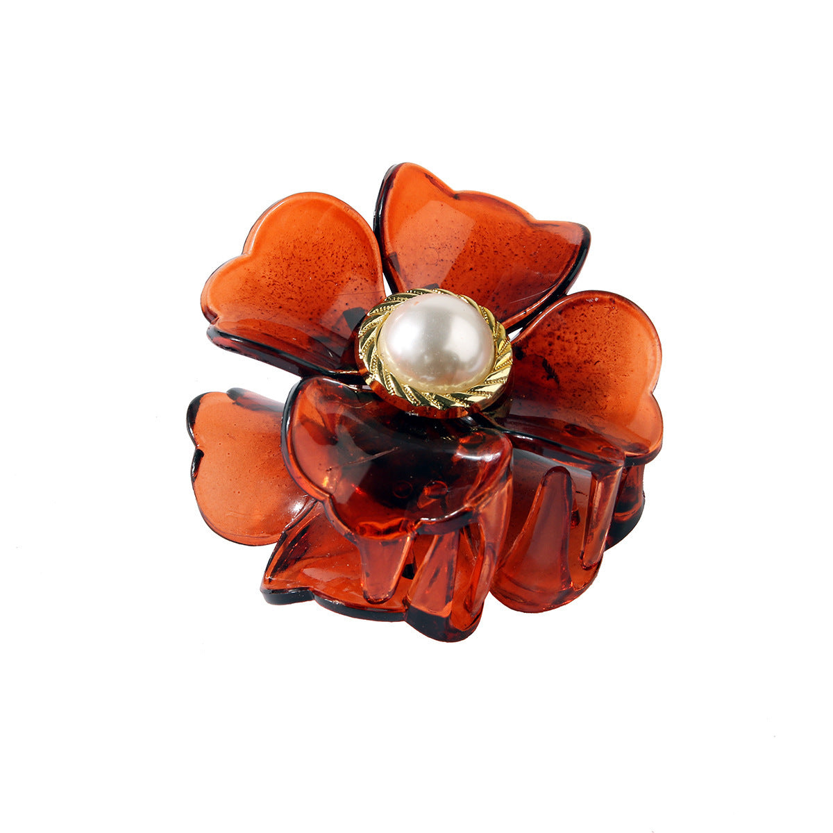 Flower Clasp Pearl Hairpin