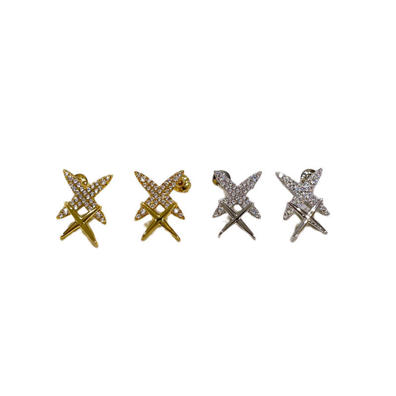 French Star Stud Earrings