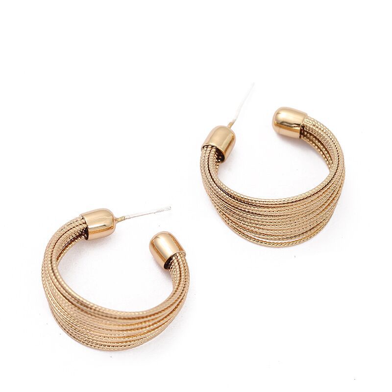 Super Flash Geometric Diamond Long Earrings