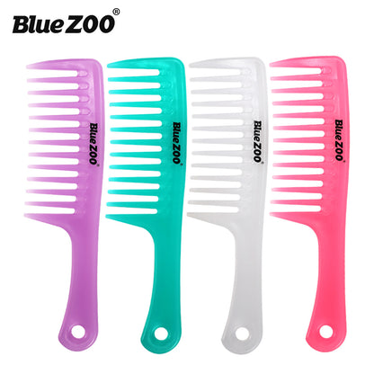 4 Colors Candy Color Straight Handle Large Size Wide Tooth Comb