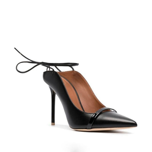 Pointed lace up high heels super high heel