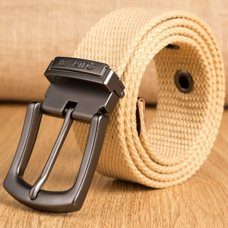 Men's Thick Woven Canvas Belt