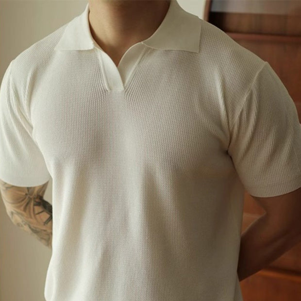 Men V-neck Polo Shirt Design