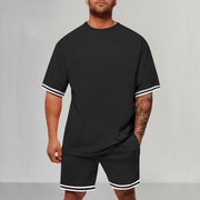 Sports And Leisure Round Neck Two-piece Set For Men