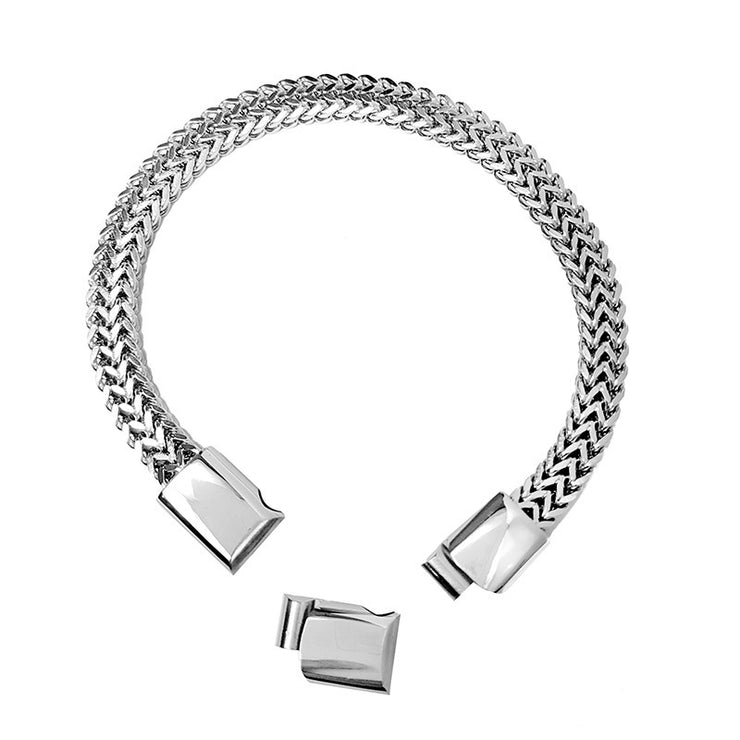 Simple Stainless Steel Detachable Three-section Magnet Bracelet