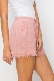 HYFVE Drawstring Frayed Shorts