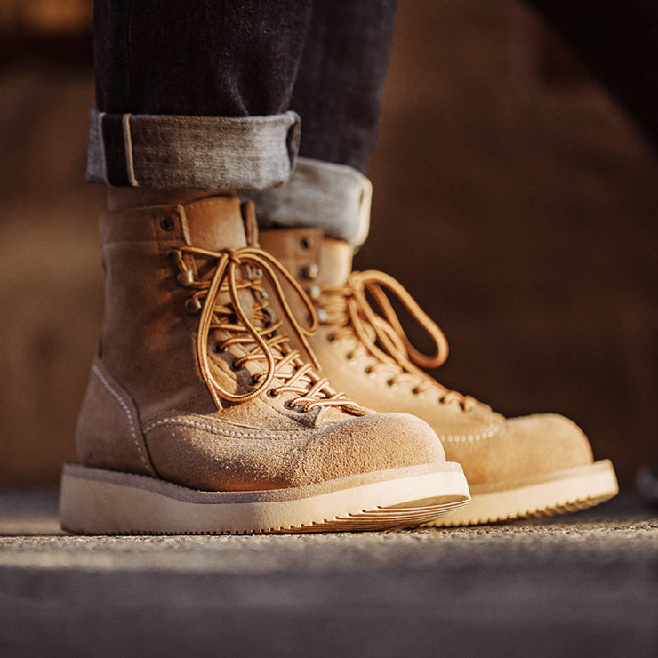 Retro Mid-top Suede Leather Boots