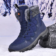 Men's Thick-soled Fleece-lined High-top Snow Boots