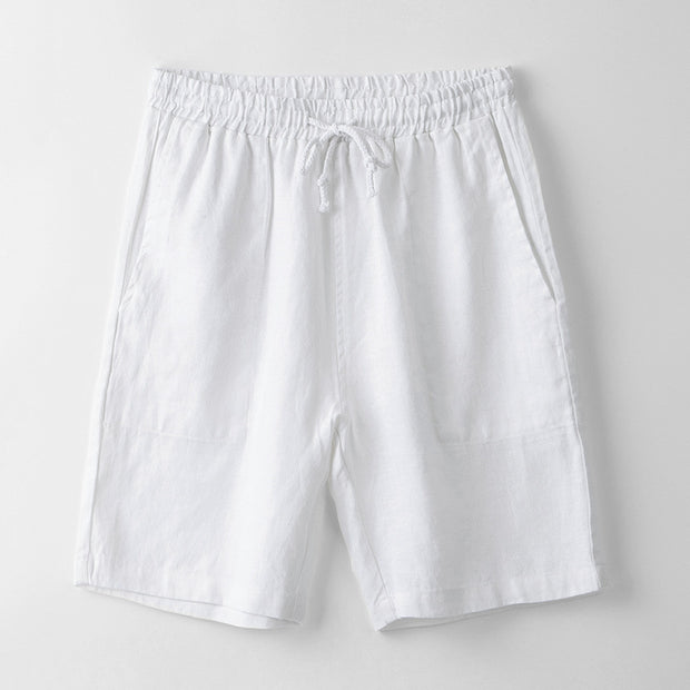 Summer Linen Men's Beach Shorts