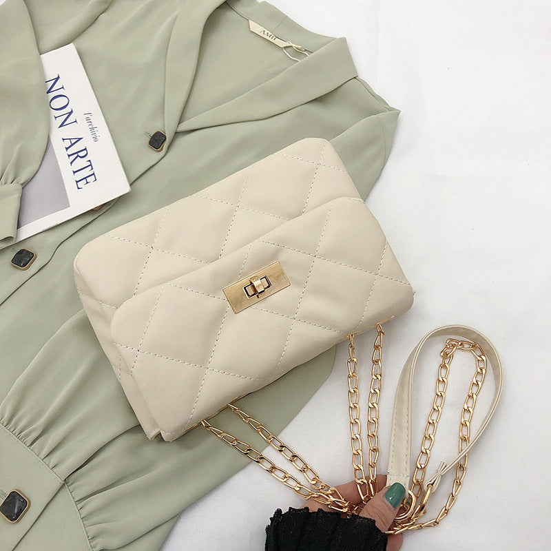 Rhombus Embroidery crossbody bags