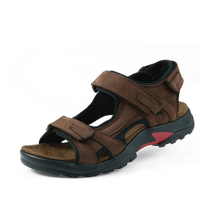 Men Leather Cowhide Sandals