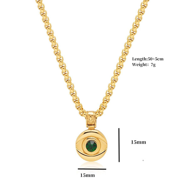 Men's Eye Amulet Pendant Necklace