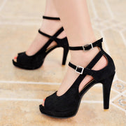 Woman Color buckle heel