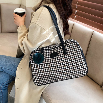Commuter Houndstooth  Bag