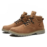 Retro middle cut men's casual leather boots