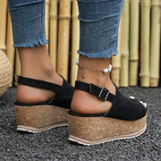 Woman Leather Wedge