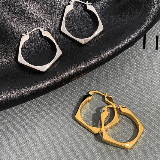 Modern Geometric Drop Earrings