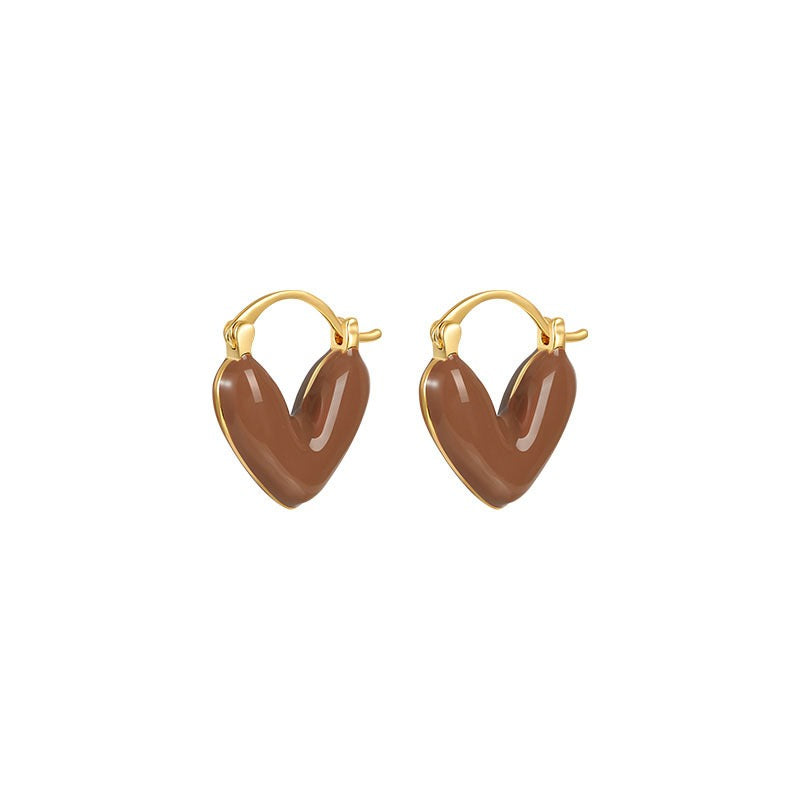 Heart-shaped earrings