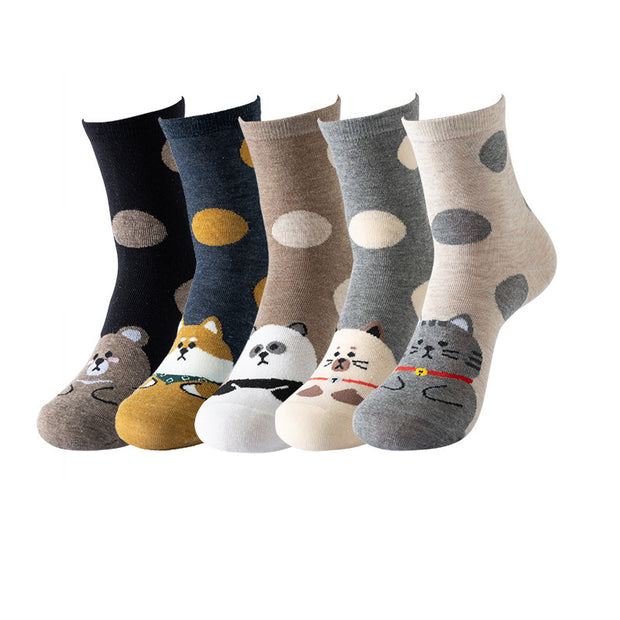 Women's Cotton Mid-calf Length Socks