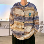 Gradient Contrast Korean Men Sweater