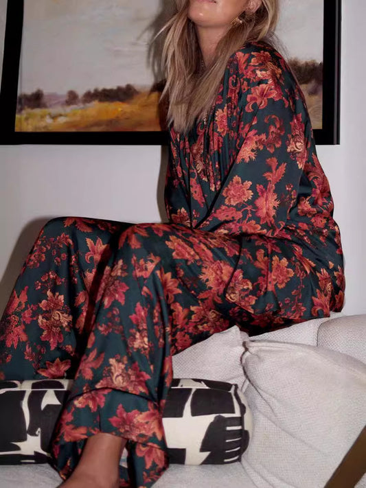 Silk Jacquard Sleepwear set