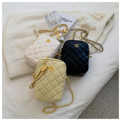 Simple PU Texture crossbody bag