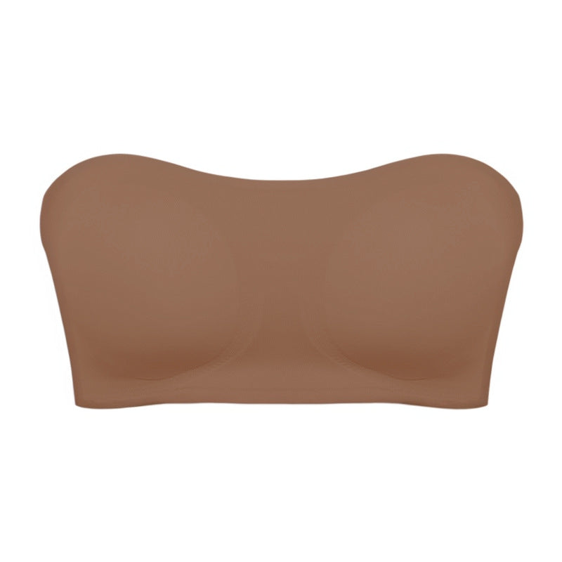 Women's Strapless Crossed  Buckle Bra