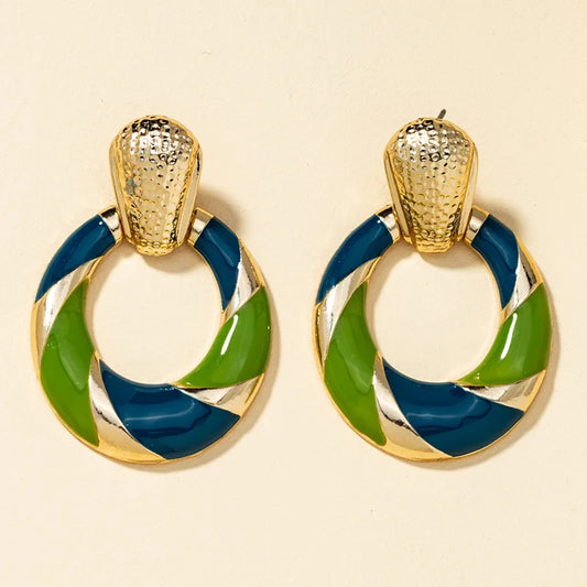 TMI oil drip earrings