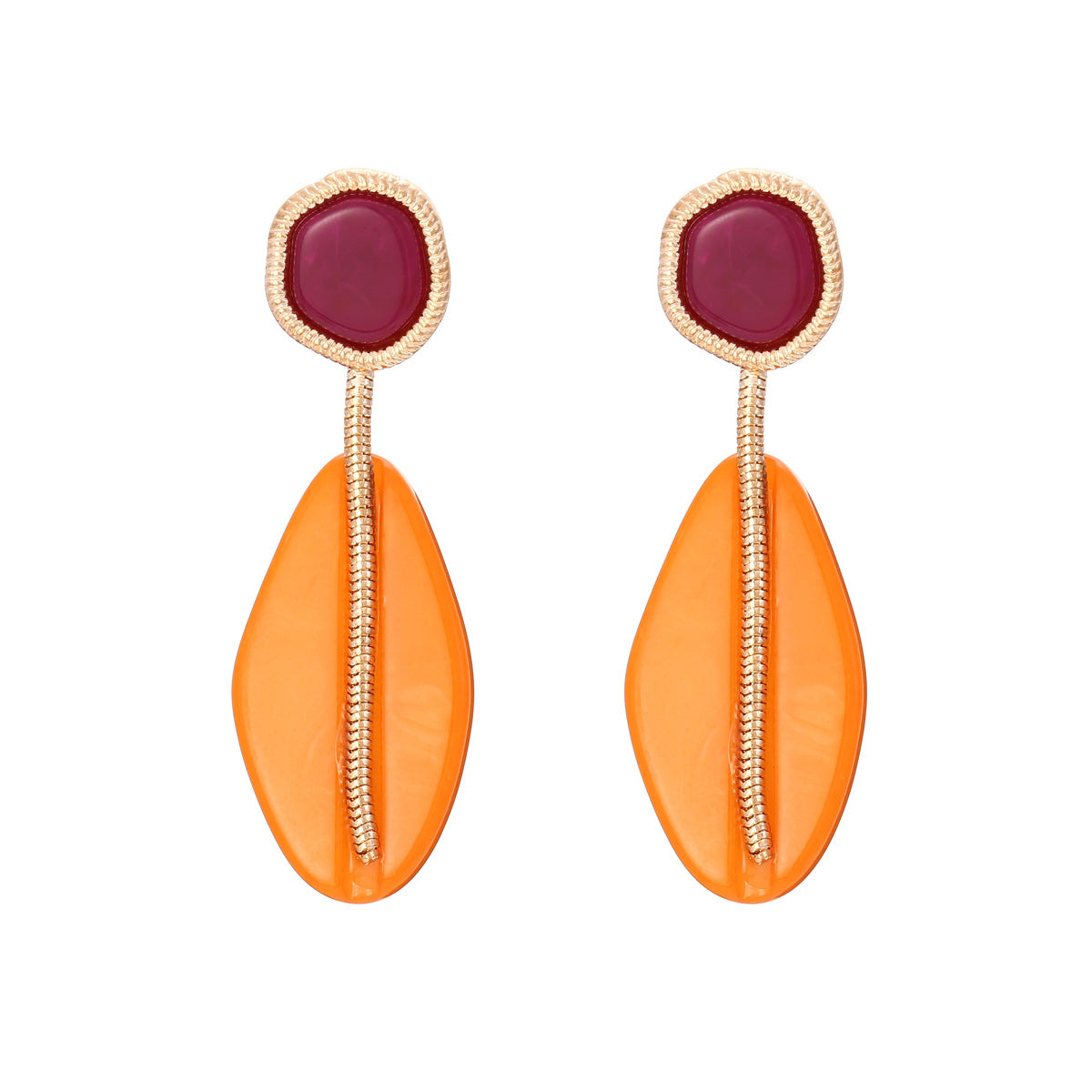 New  Resin Water Drop Earrings for Woman Party Casual Jewelry
